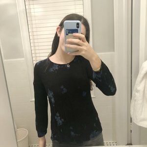 Floral/Lace Black Long Sleeve